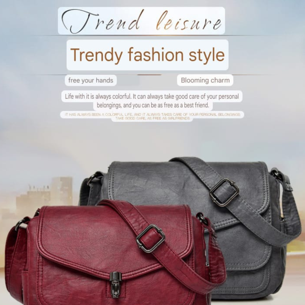 High quality leather shoulder bag