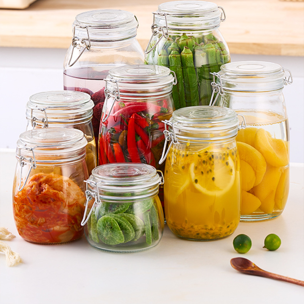 Airtight storage jars